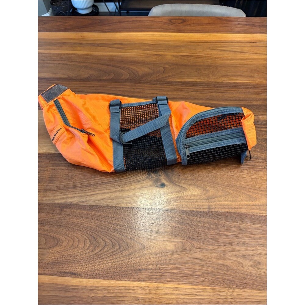Hello Mow & Wow Orange and Mesh Animal Dog Cat Transport Travel Grooming Bag